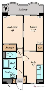 山形県山形市白山1【マンション】の間取り