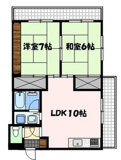 ソレイユ富士見【3階】の間取り