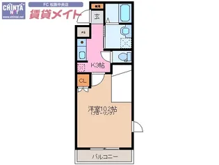 シャルパンティエ【1階】の間取り