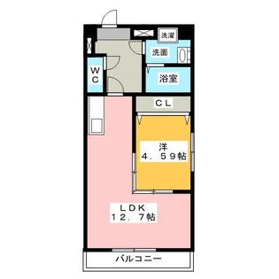 GRANDUKE東別院【5階】の間取り