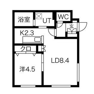 ラグナベルデ北34条【4階】の間取り