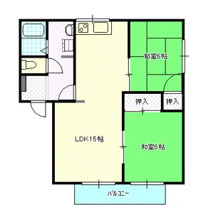 サンハイツM【2階】の間取り