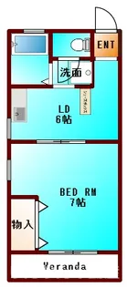 セジュール沖浜【2階】の間取り