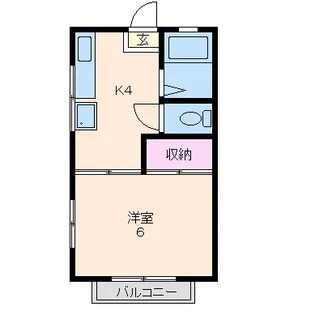 第八ハイツ【2階】の間取り