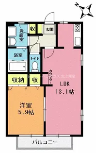 【SHM】ハイツソロフィーナ【1階】の間取り