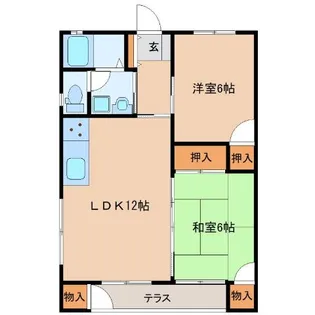 プレジールY21【1階】の間取り