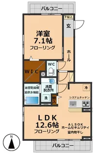 東京都杉並区松ノ木1【アパート】の間取り