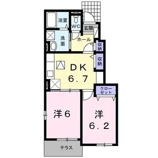 ラフレシールIV【1階】の間取り
