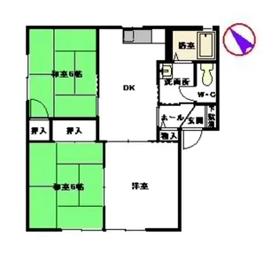 フレグランス貴船台【1階】の間取り