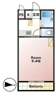 パティオ東村山【2階】の間取り