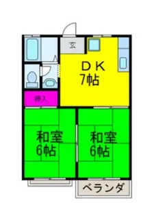 ファミール城東A棟【1階】の間取り