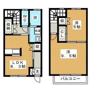 愛知県名古屋市守山区大永寺町【一戸建】の間取り