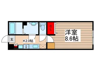 クラージュ柏【2階】の間取り