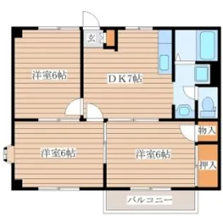 パラメーゾンA【2階】の間取り