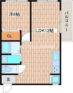 大阪府大阪市東住吉区山坂2【マンション】の間取り