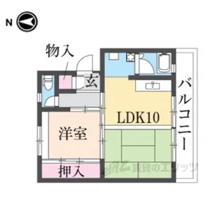 寝屋川団地C50号棟【4階】の間取り