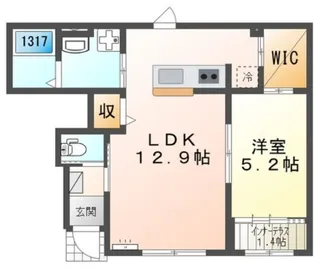 埼玉県朝霞市宮戸1【アパート】の間取り
