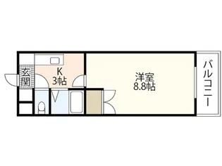 ウイル緑井【2階】の間取り