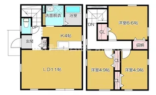 岩手県花巻市本館1【一戸建】の間取り