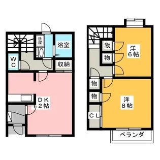 静岡県磐田市上大之郷【一戸建】の間取り