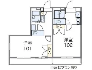 レオパレスリバティ・タカ【2階】の間取り