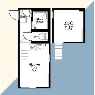 ユナイト石川町アッシュフォード【1階】の間取り
