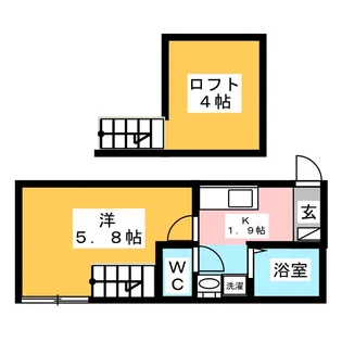 Quest【2階】の間取り