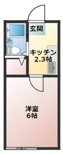 シャトル坂村【2階】の間取り