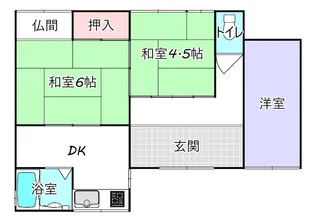 千葉県香取市佐原イ【一戸建】の間取り