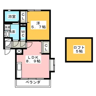プリムローズ【2階】の間取り