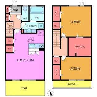 スリーズの間取り