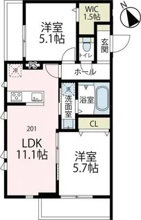 パレス・ヒル【2階】の間取り