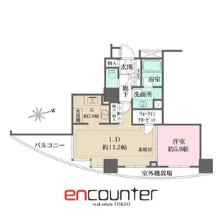 ドレッセ目黒インプレスタワー【4階】の間取り