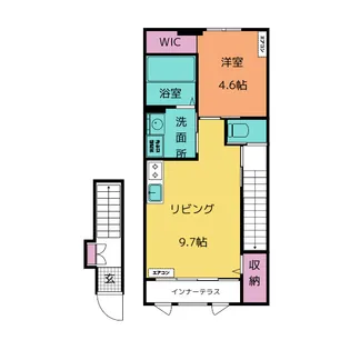 シュプリーム桜【2階】の間取り