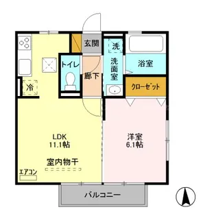 オペラハウス青柳【1階】の間取り