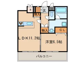 コンフォ-ル黒門【1階】の間取り