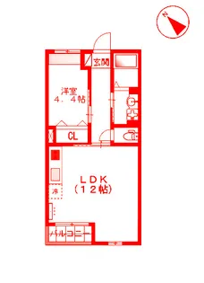 美・アベニール【1階】の間取り