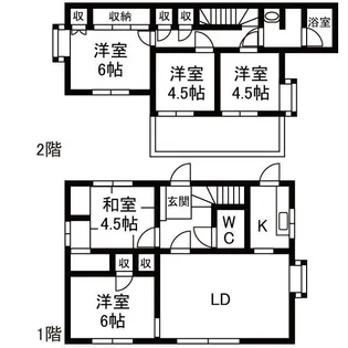神奈川県川崎市麻生区岡上5【一戸建】の間取り