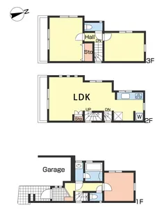 東京都品川区上大崎1【一戸建】の間取り