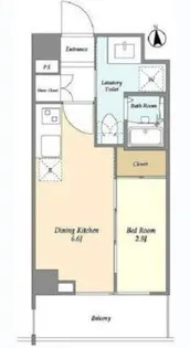 リヴィコート下落合【4階】の間取り