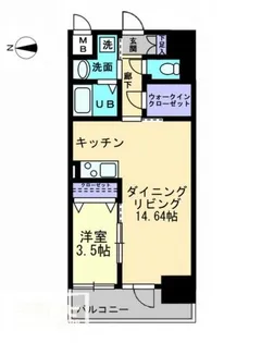 ソラノ瓦町【4階】の間取り