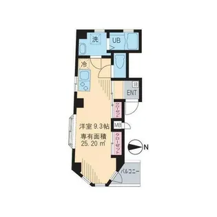 東京都台東区東上野1【マンション】の間取り
