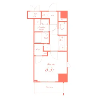 ルポルスタ湘南【9階】の間取り