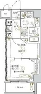 ガリシア亀戸【5階】の間取り