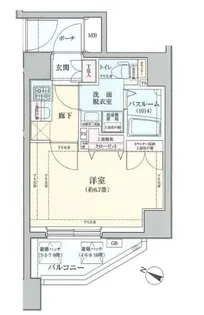 ロアール目黒不動前【3階】の間取り