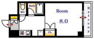 1Kの間取り画像