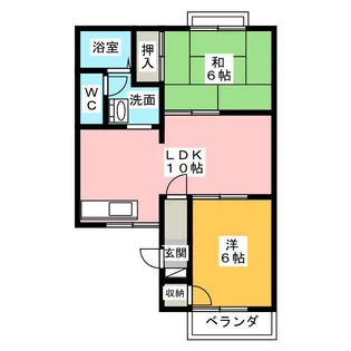 ファミール中村【2階】の間取り