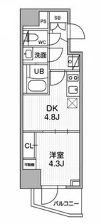 SYFORME江戸川橋【4階】の間取り