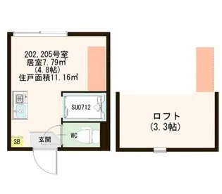 Sunny Place【2階】の間取り