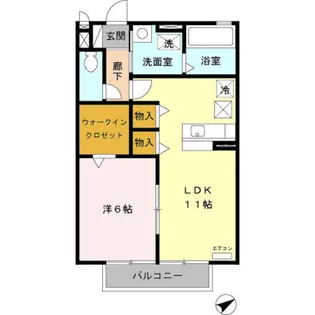 神奈川県相模原市緑区東橋本4【アパート】の間取り